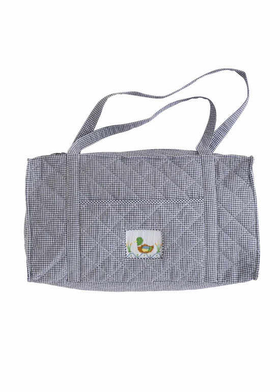 Little English Quilted Duffle--Mallard
