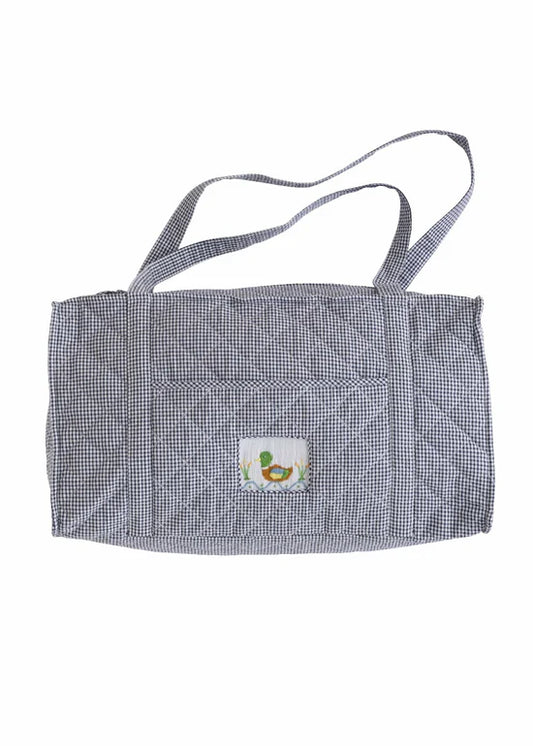 Little English Quilted Duffle--Mallard