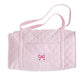 Little English Quilted Duffle--Pink Bow