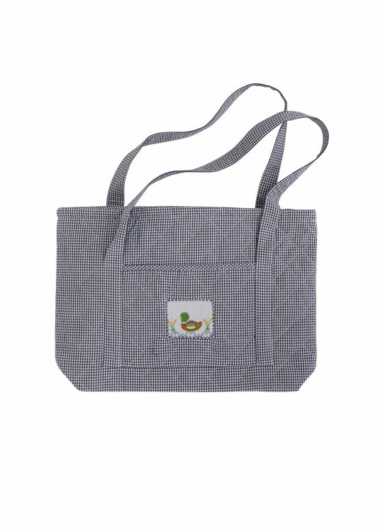 Little English Quilted Tote--Mallard