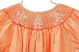 Ruth and Ralph Dancing Skeletons Smocked Annabelle Bloomer Set
