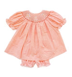 Ruth and Ralph Dancing Skeletons Smocked Annabelle Bloomer Set