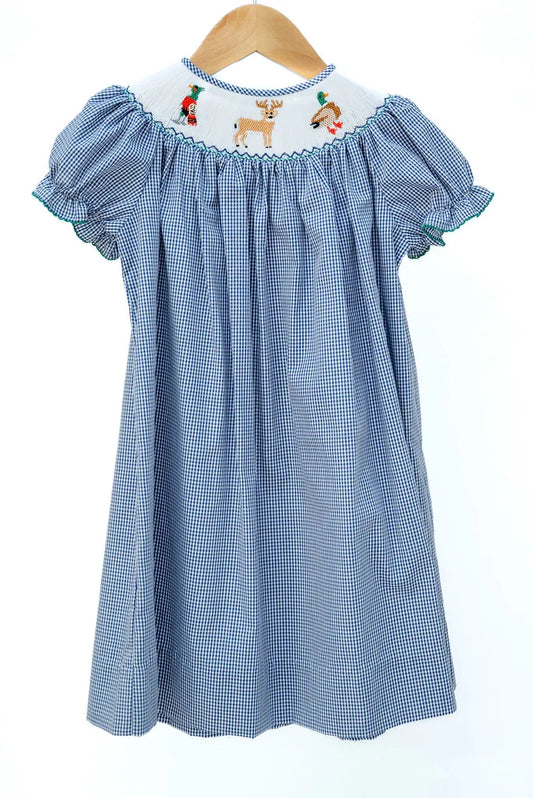 Ruth and Ralph Smocked Hunting Season Helen Dress