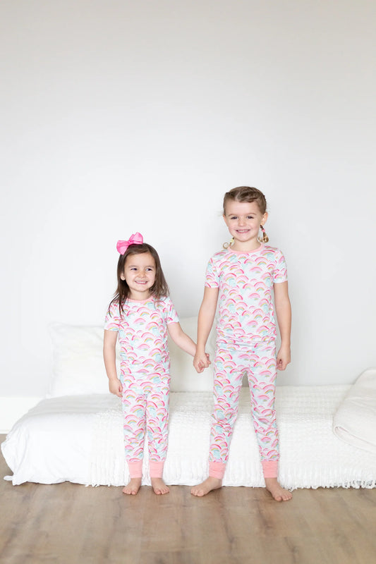 Sweet Bay Clothing  Rainbow Two-Piece Pajama Set