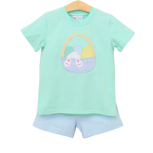 Smock Candy Jellybean Easter Basket Short Set