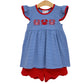 Jellybean by Smocked Candy Coastal Crab Scallop Short Set