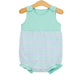 Jellybean by Smocked Candy Lily Ruffle Bubble- Seaside Stripe