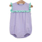Jellybean by Smocked Candy Bella Bubble- Lavender Stripe and Mint