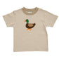 The Smiley Crab Khaki Striped Mallard T-Shirt
