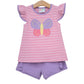 Jellybean by Smock Candy Butterfly Kisses Ruffle Short Set