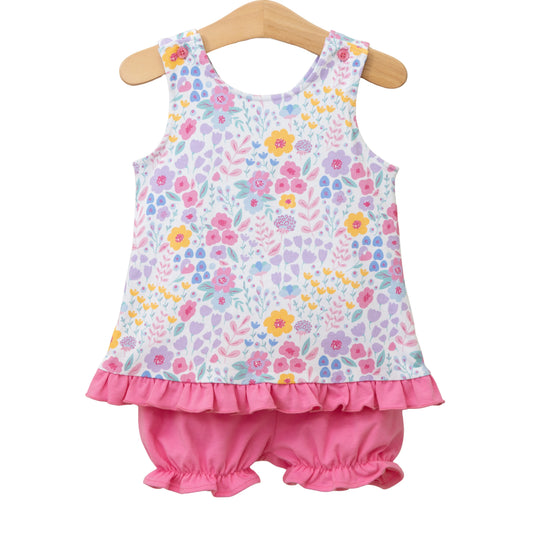 Jellybean by Smock Candy Poppies and Petals Swing Back Bloomer Set