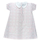 Heyward House Short Sleeve Pocket Twirl Dress--Pink Scallop