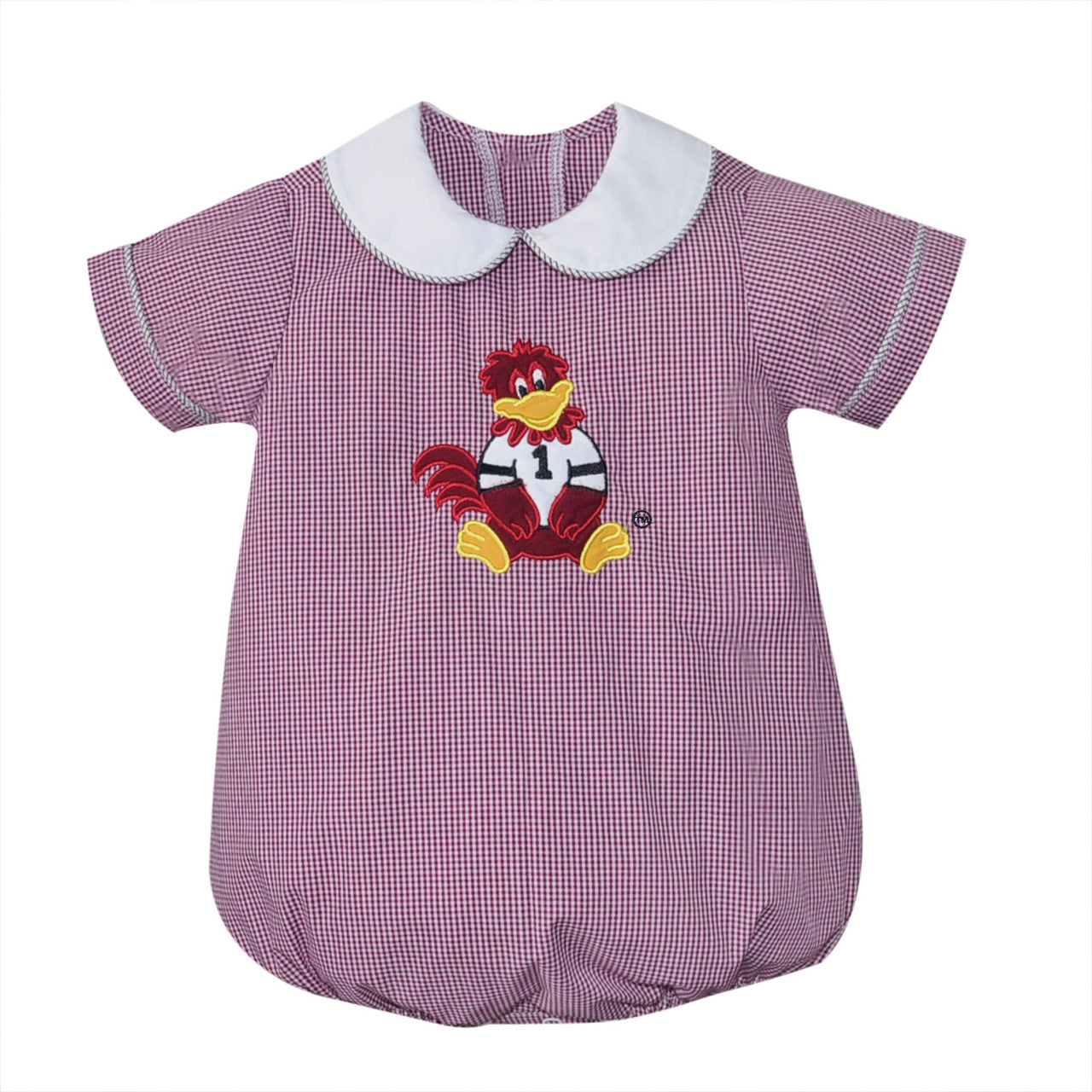 Southern Saturday Remember Nguyen Garnet/Black Boy Bubble with Applique Cocky