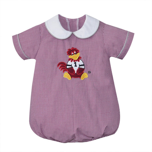 Southern Saturday Remember Nguyen Garnet/Black Boy Bubble with Applique Cocky