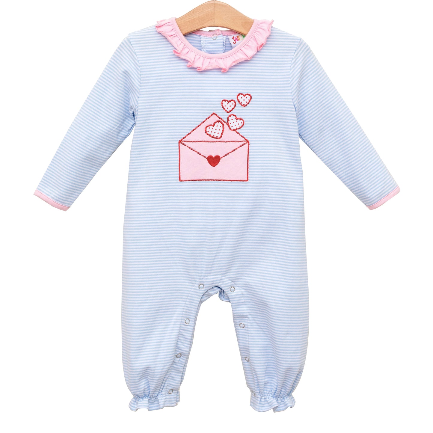 Smock Candy Jellybean Love Letters Ruffle Romper