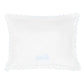 Little English Scallop Baby Pillowcase--Trains