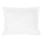 Little English Scallop Baby Pillowcase--Pink Dot