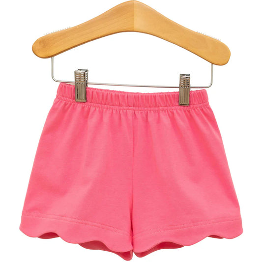 Trotter Street Scalloped Shorts- Pink