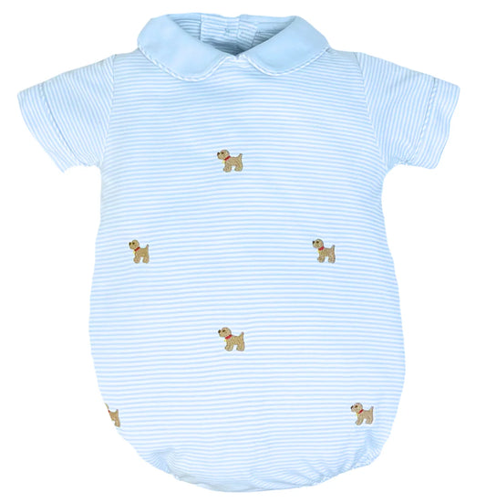 Zuccini Puppy Peter Bubble, Light Blue Bitty Knit