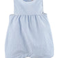 Sophie and Lucas Gingham Denim Overall Blue