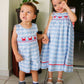 Charming Little One Crabs Surrounding My Boat Smocked Judy Dress