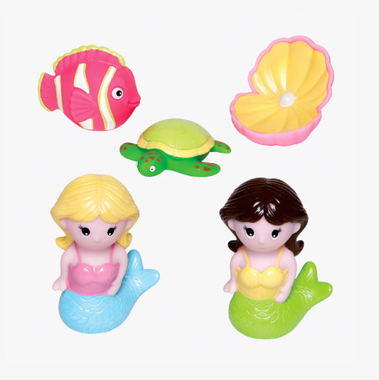 Elegant Baby Mermaid Party Squirtie Bath Tub Toys