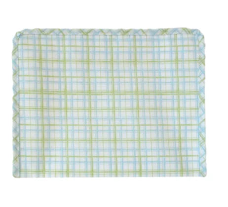 TRVL Design Roadie Large Zip Pouch--Classic Plaid Green