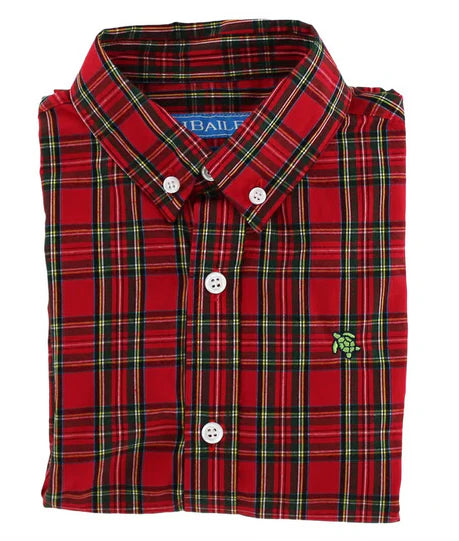 Bailey Boys J. Bailey Roscoe Button Down--Tartan Plaid