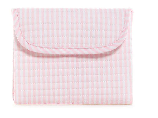 TRVL Design Quilted Changing Pad  Pimlico Stripe Pink