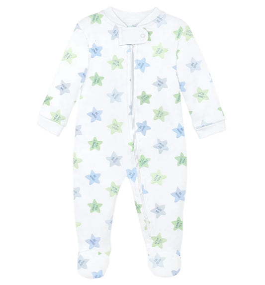 Lyda Baby Sweet Stars Zipper Footie