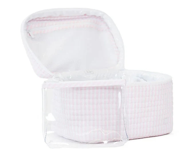 TRVL Design Luxe Train Set--Quilted Pimlico Stripe Pink