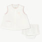 Lullaby Set Maria Diaper Set -Blessings White with Butterfly Embroidery