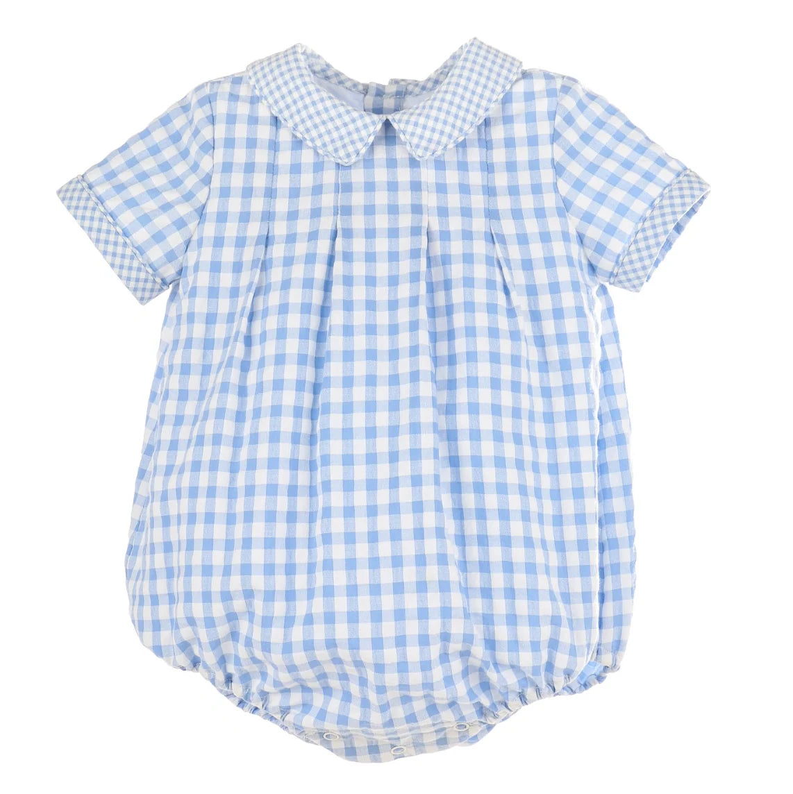 Sophie and Lucas Blue Gingham Duo Bubble