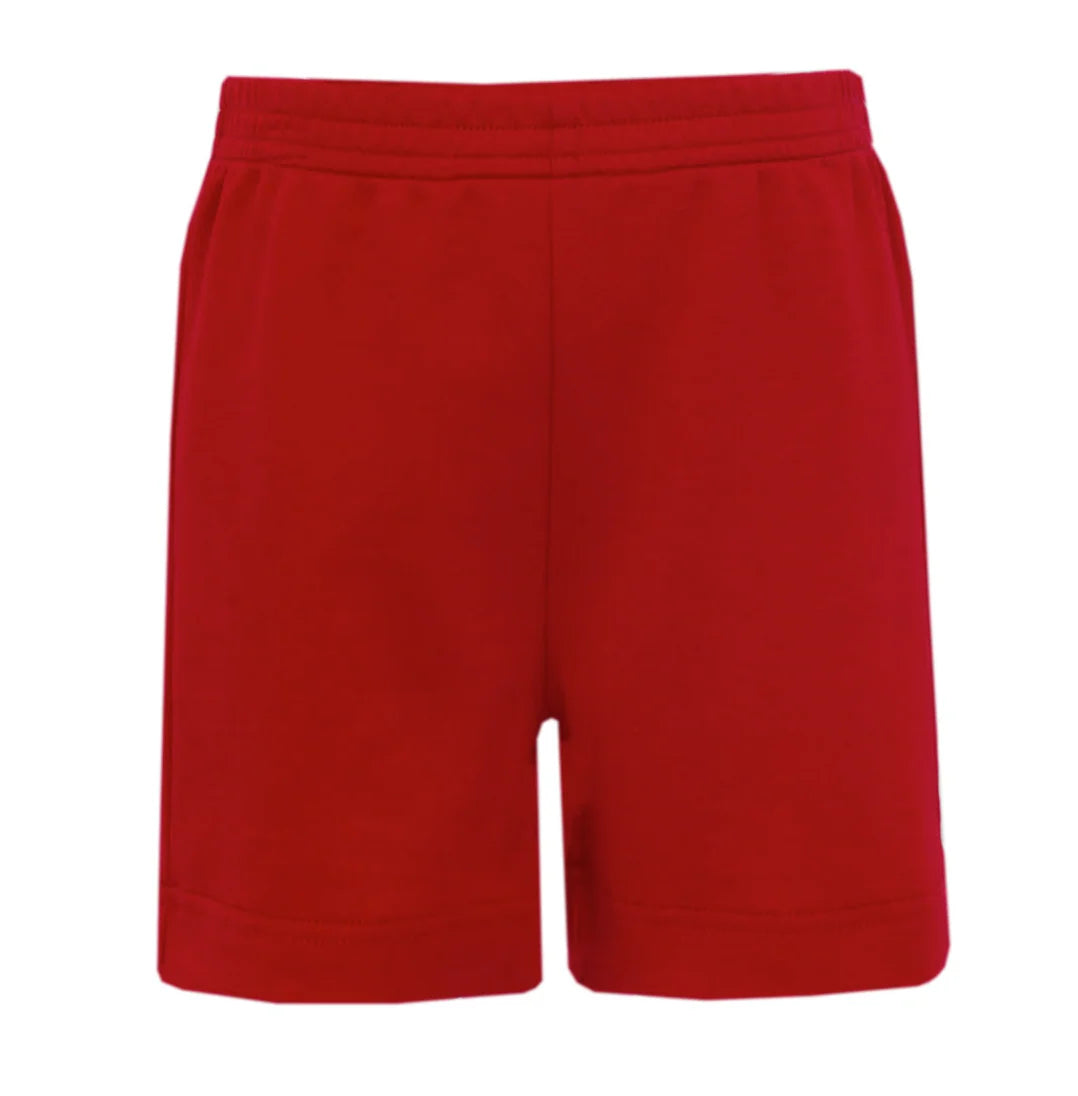 Anavini Americana Puppy Red Knit Stripe Short Set