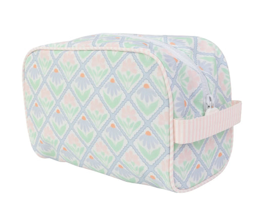 Apple of My Isla The Dopp Kit--Pastel Floral