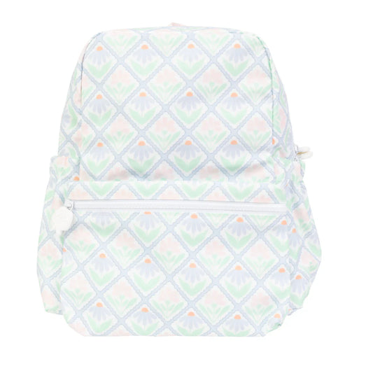 Apple of My Isla The Large Backpack--Pastel Floral