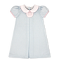Lullaby Set Timeless Tab Dress, Baby Blue Minigingham