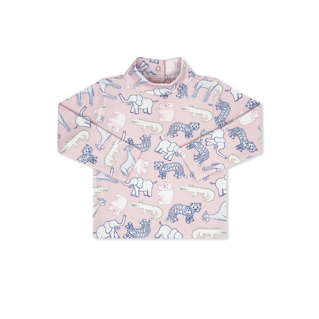 Lullaby Set Tiny Tot Turtleneck, They All Asked For You, Pink