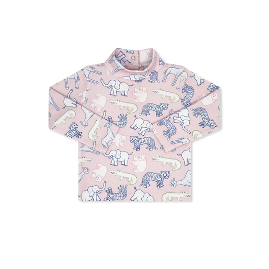 Lullaby Set Tiny Tot Turtleneck, They All Asked For You, Pink