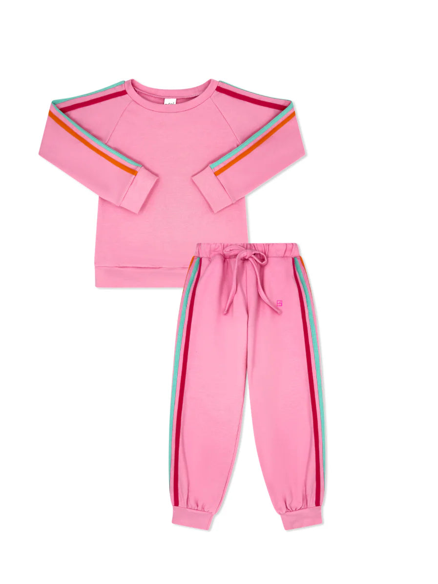 Set Athletics Savannah Jogger Set, Taffy Pink, Strawberry Pink