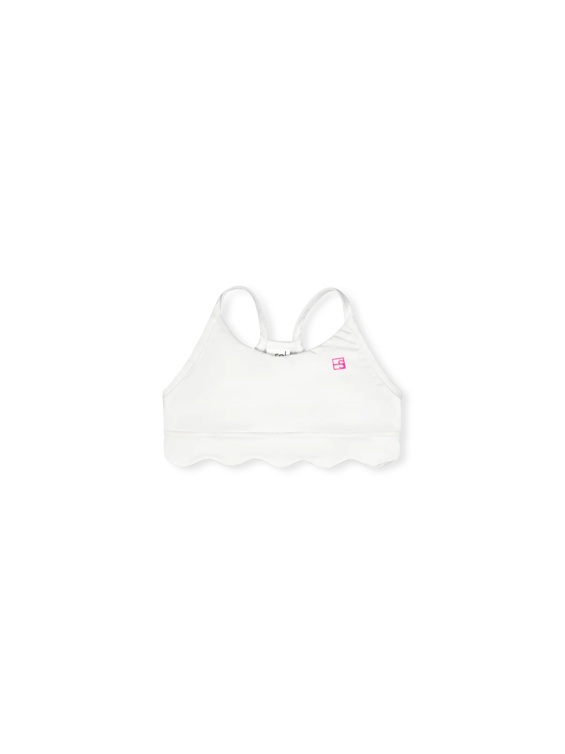 Set Athletics Becca Scallop Sports Bra--Pure Coconut
