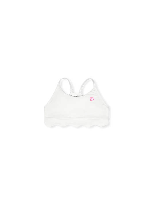 Set Athletics Becca Scallop Sports Bra--Pure Coconut