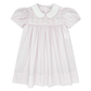 Lullaby Set Ruth Ribbon Dress-Classic Pink Windowpane, Hearts, Bunny, Bow