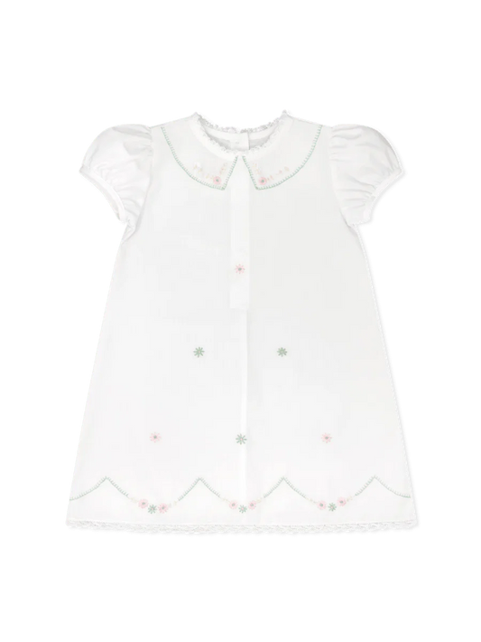 Lullaby Set Ashtyn Dress - Blessing White, Pink and Green Floral