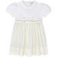 Lullaby Set Sunday's Best Dress-Blessings Yellow Bottom with Blessings White Top and Floral Embroidery