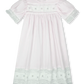 Lullaby Set Hazel Dress - Blessings Pink Batiste, Floral Embroidery