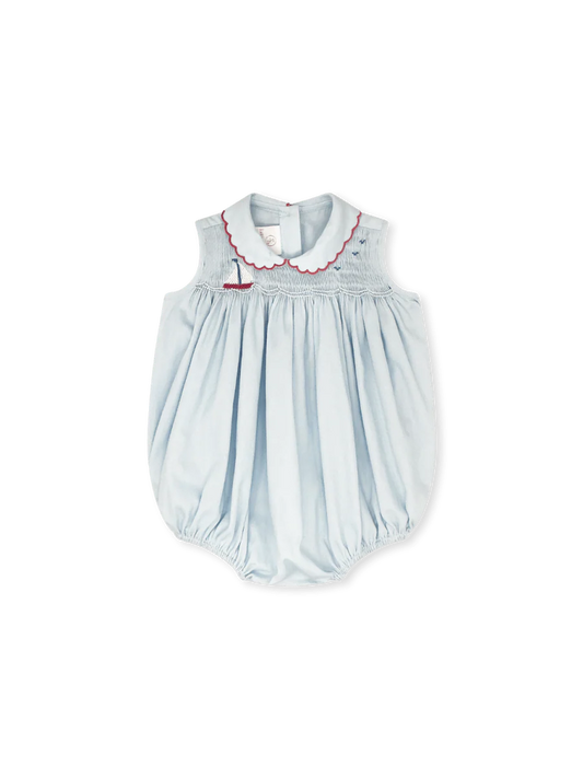 Lullaby Set Ella Bubble - Brentwood Blue Pique, Sailboat
