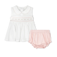 Lullaby Set Rose Diaper Set--Palmer Pink Pima, Flowers