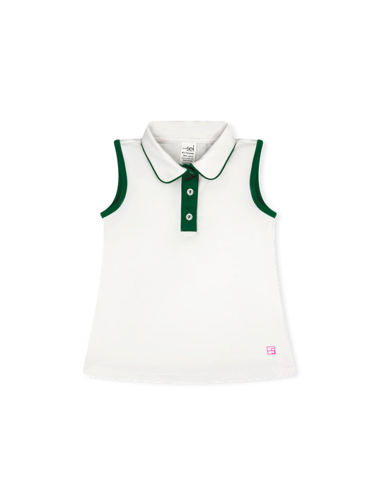 Set Athletics Gabby Tank Pure Coconut, Augusta Green
