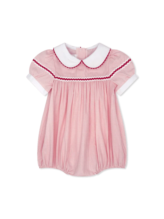 Lullaby Set Kendall Bubble--Classic Pink Minigingham
